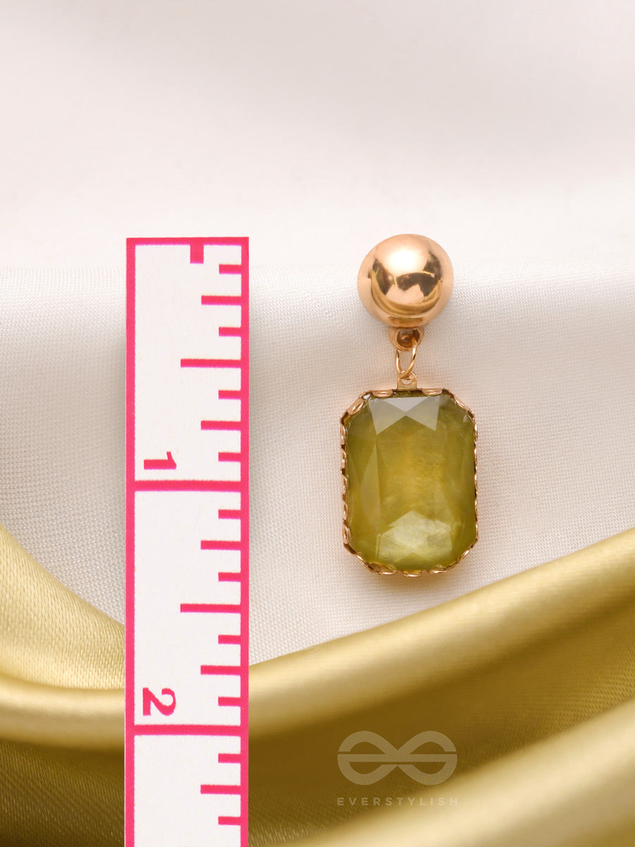 The Forest Of Enchantments- Golden Embellished Earrings