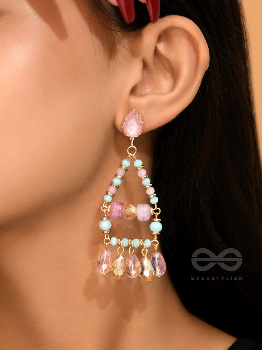 The Temple Of Heaven- Golden Embellished Earrings