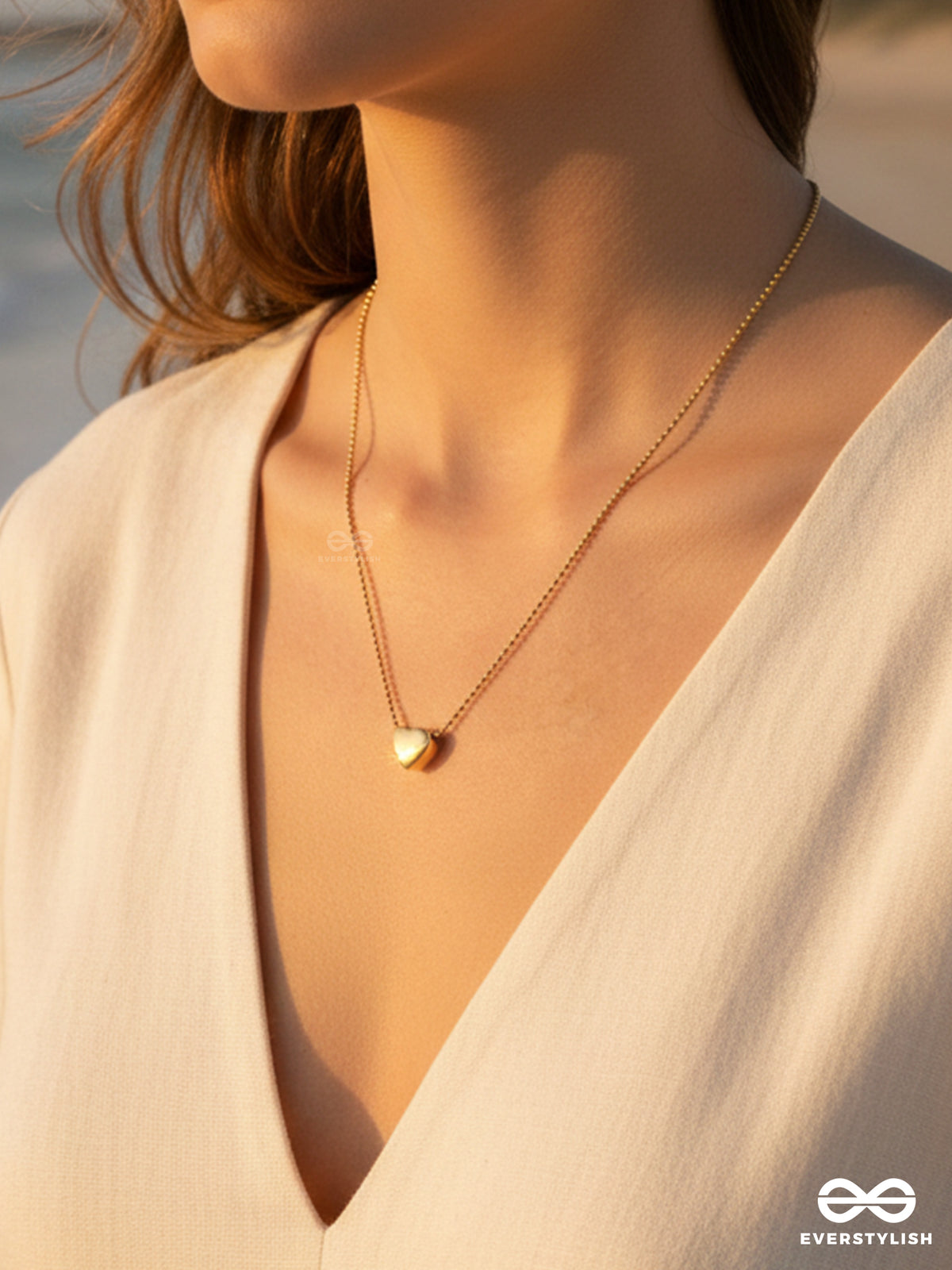 Giora Italia - Heart Velora – Stainless Steel 18K Gold Plated Anti-Tarnish Heart Necklace