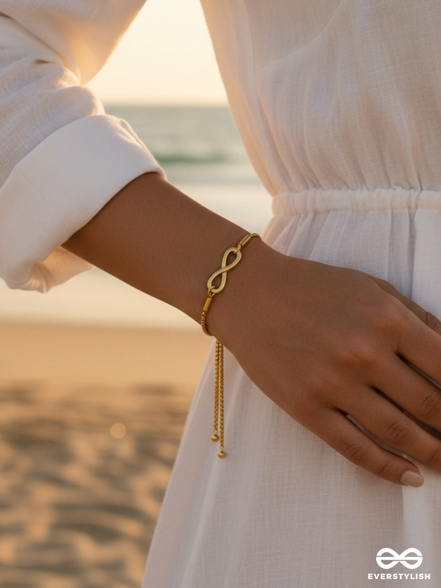 Giora Italia - Evermore Loop – Stainless Steel 18K Gold Plated Anti-Tarnish Infinity Bracelet
