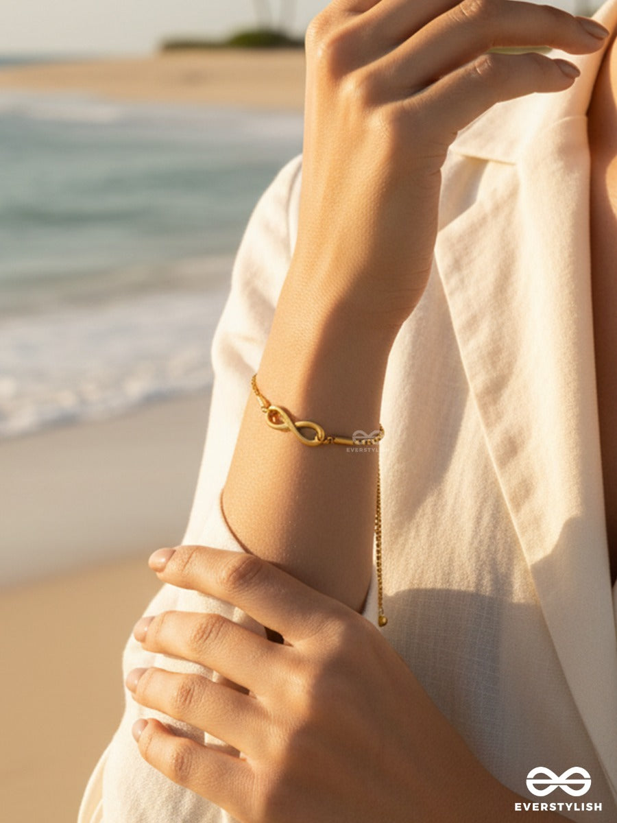Giora Italia - Evermore Loop – Stainless Steel 18K Gold Plated Anti-Tarnish Infinity Bracelet