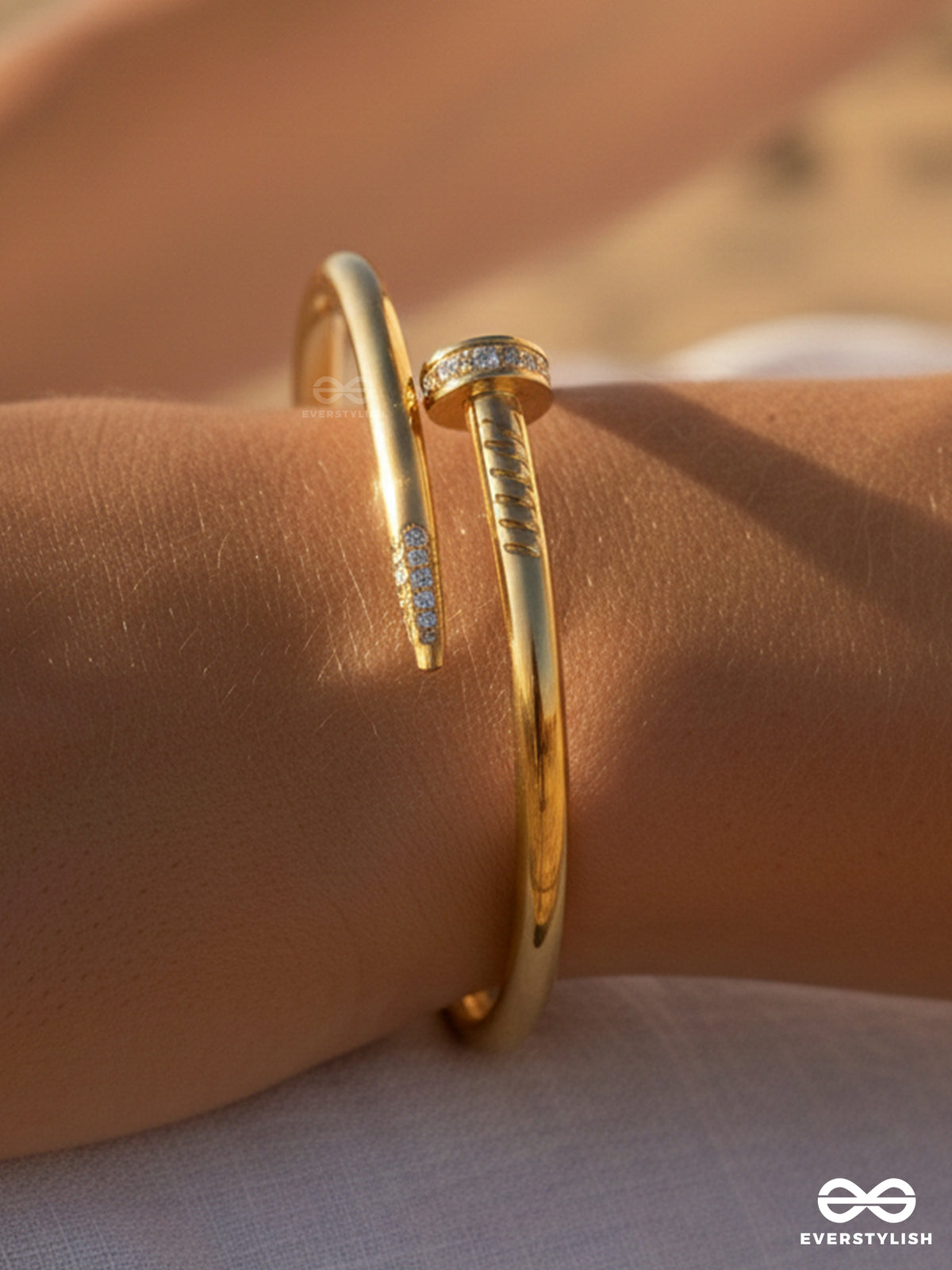 Giora Italia - Aura Spike – Stainless Steel 18K Gold Plated Anti-Tarnish Nail Bracelet