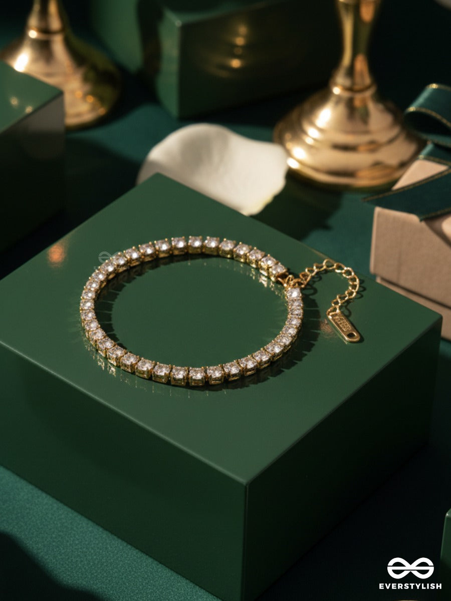 Giora Italia - The Luminous Glow - Stainless Steel 18K Gold Plated Anti-Tarnish Tennis Bracelet
