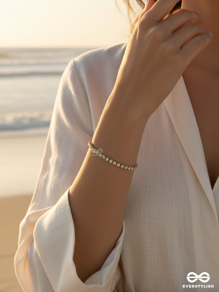 Giora Italia - The Luminous Glow - Stainless Steel 18K Gold Plated Anti-Tarnish Tennis Bracelet