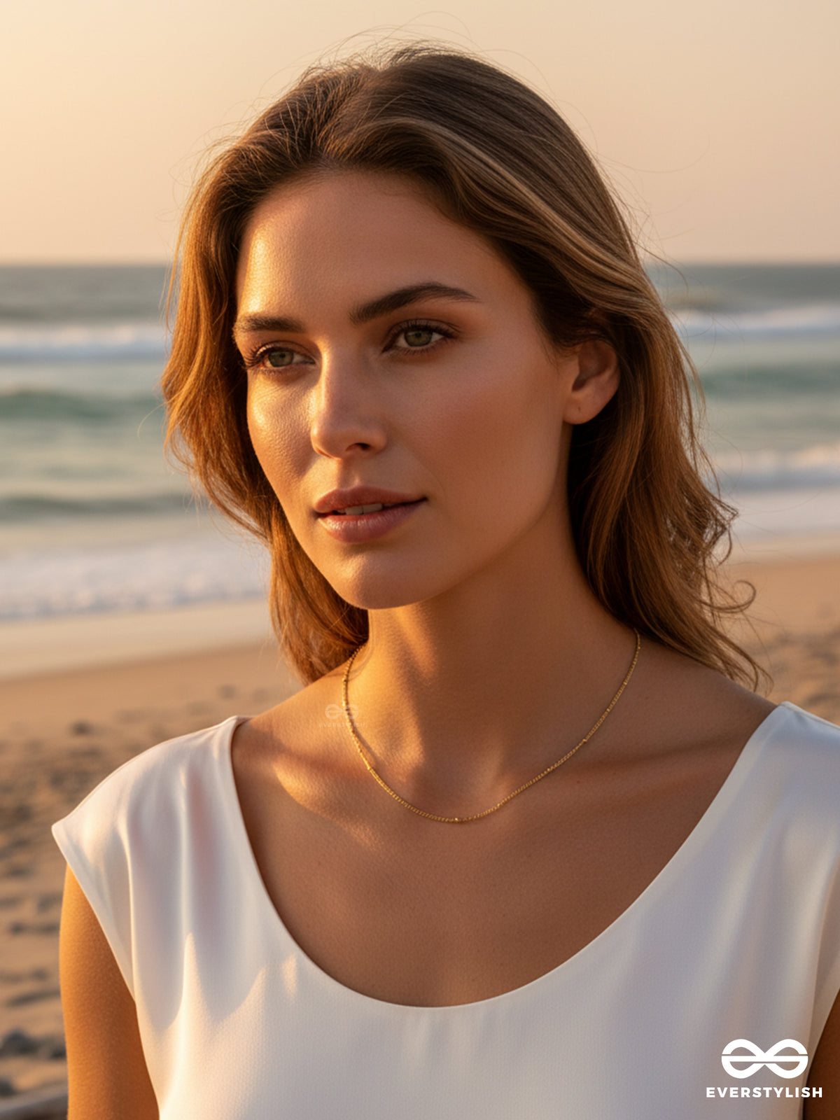 Giora Italia - The Signet – Stainless Steel 18K Gold Plated Anti-Tarnish Classic Chain Necklace