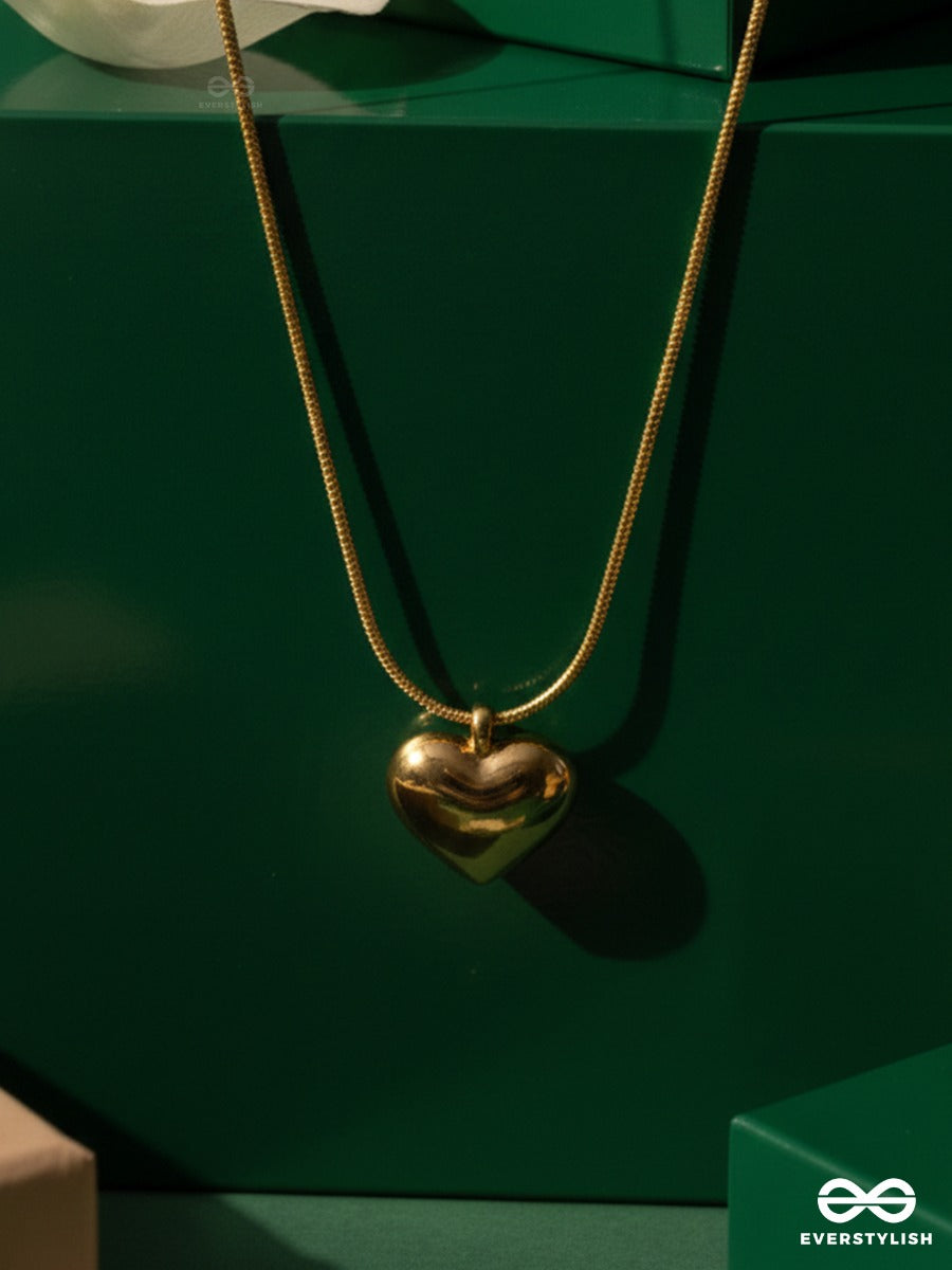 Giora Italia - Amore - Stainless Steel 18K Gold Plated Anti-Tarnish Heart Pendant Necklace