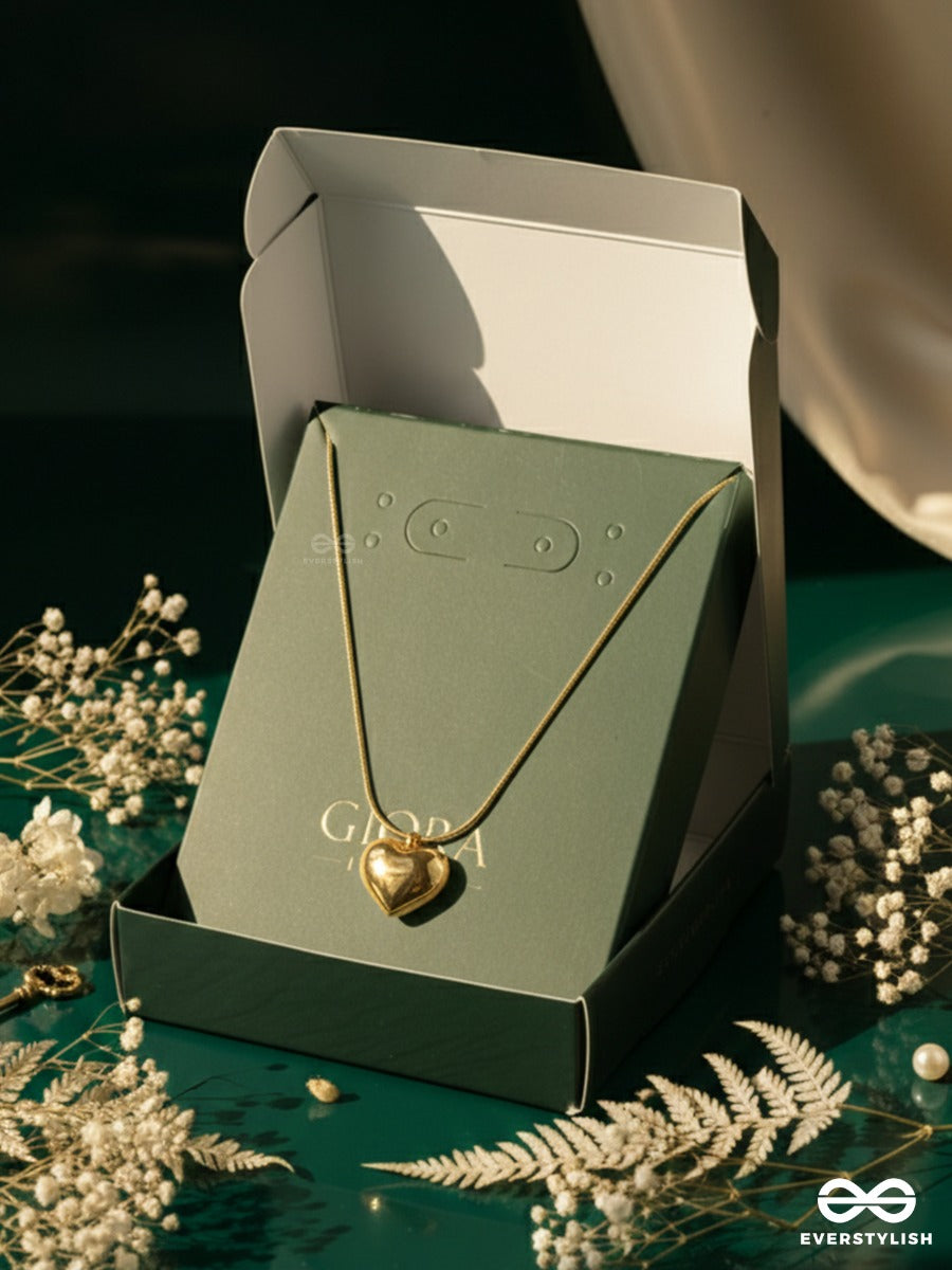 Giora Italia - Amore - Stainless Steel 18K Gold Plated Anti-Tarnish Heart Pendant Necklace
