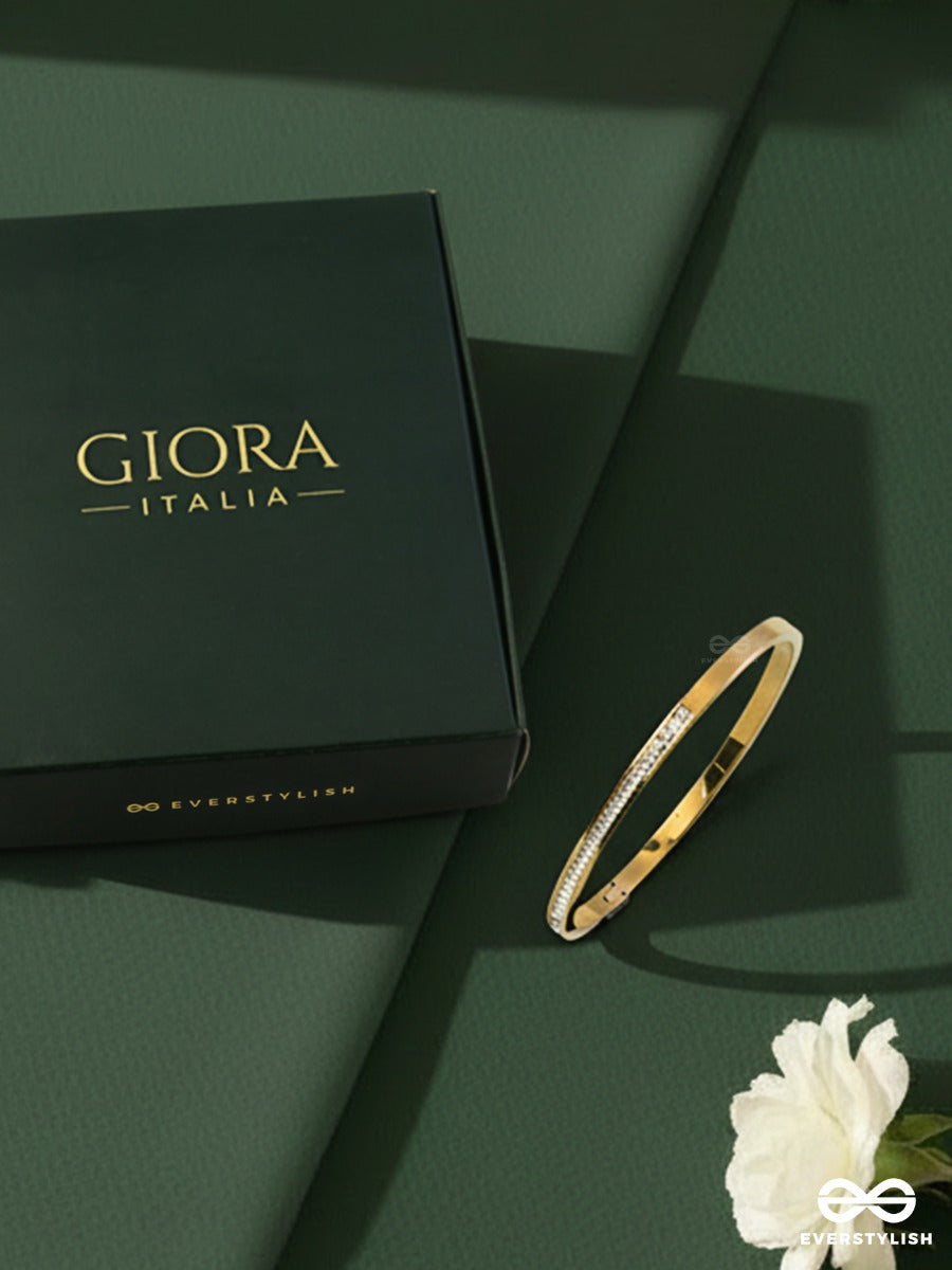 Giora Italia - Valéra – Stainless Steel 18K Gold Plated Anti-Tarnish Timeless Stone Bracelet