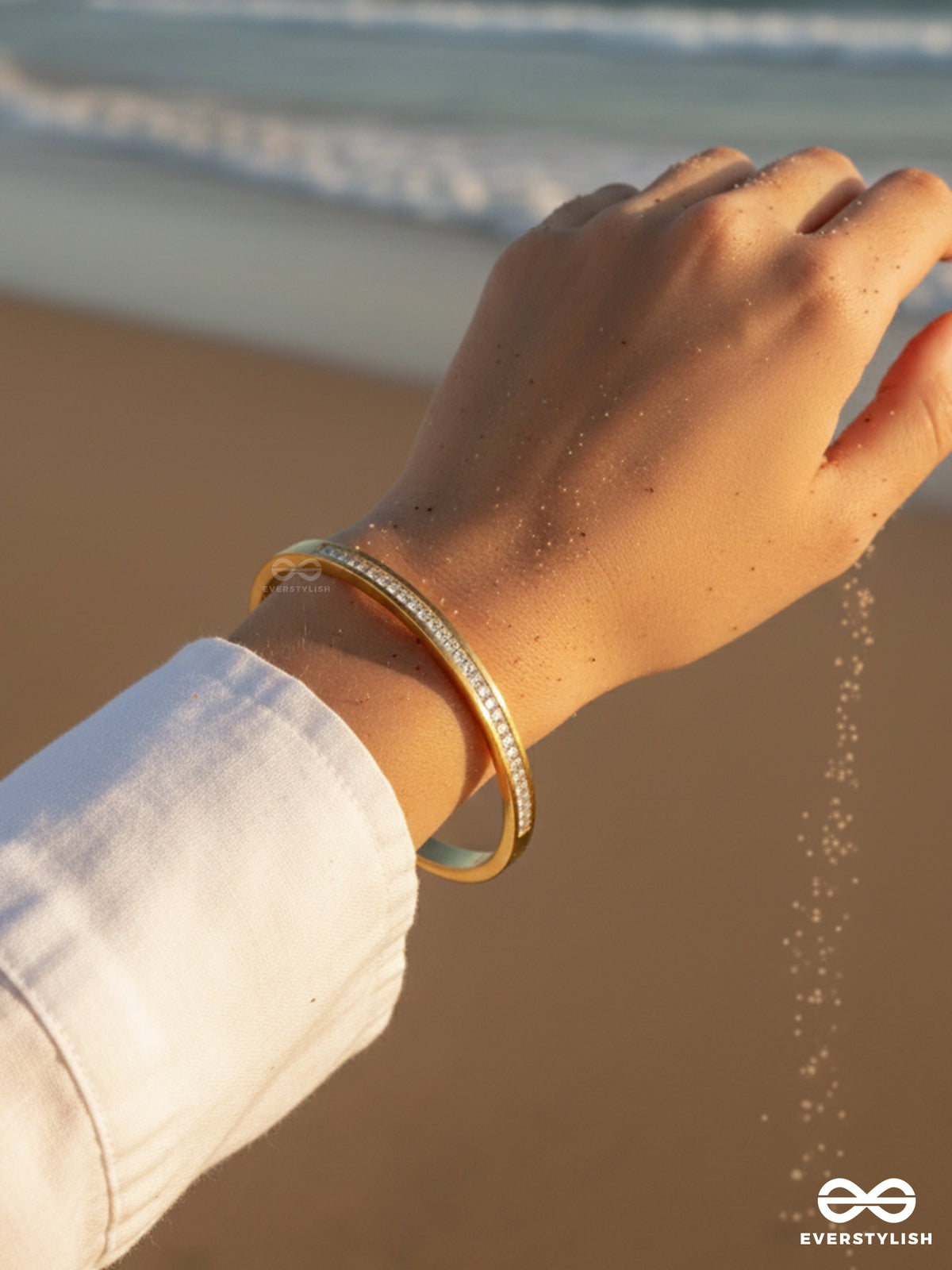 Giora Italia - Valéra – Stainless Steel 18K Gold Plated Anti-Tarnish Timeless Stone Bracelet