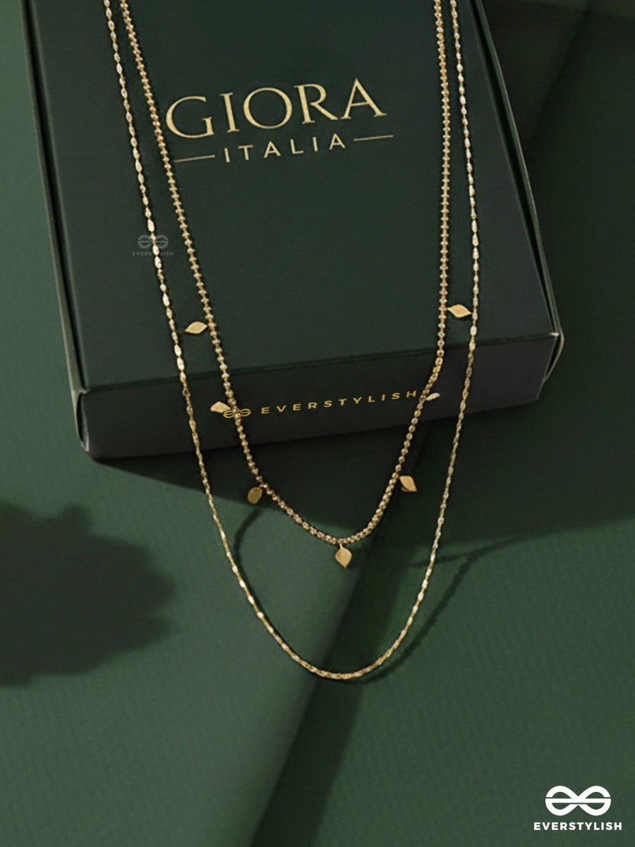 Giora Italia - Soléne – Stainless Steel 18K Gold Plated Anti-Tarnish Necklace With Charms