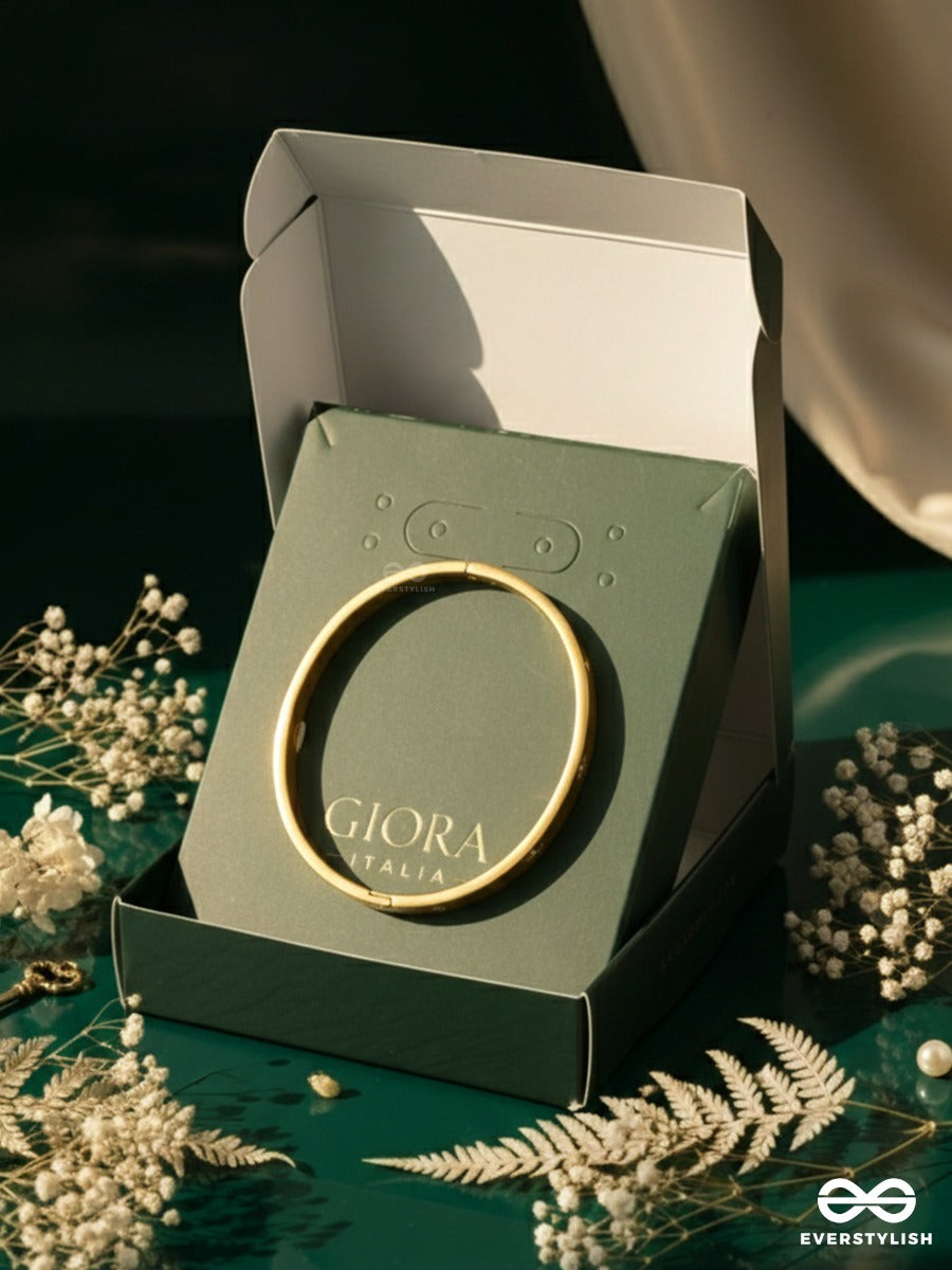 Giora Italia - Lucenne - Stainless Steel 18K Gold Plated Anti-Tarnish Stone Bracelet