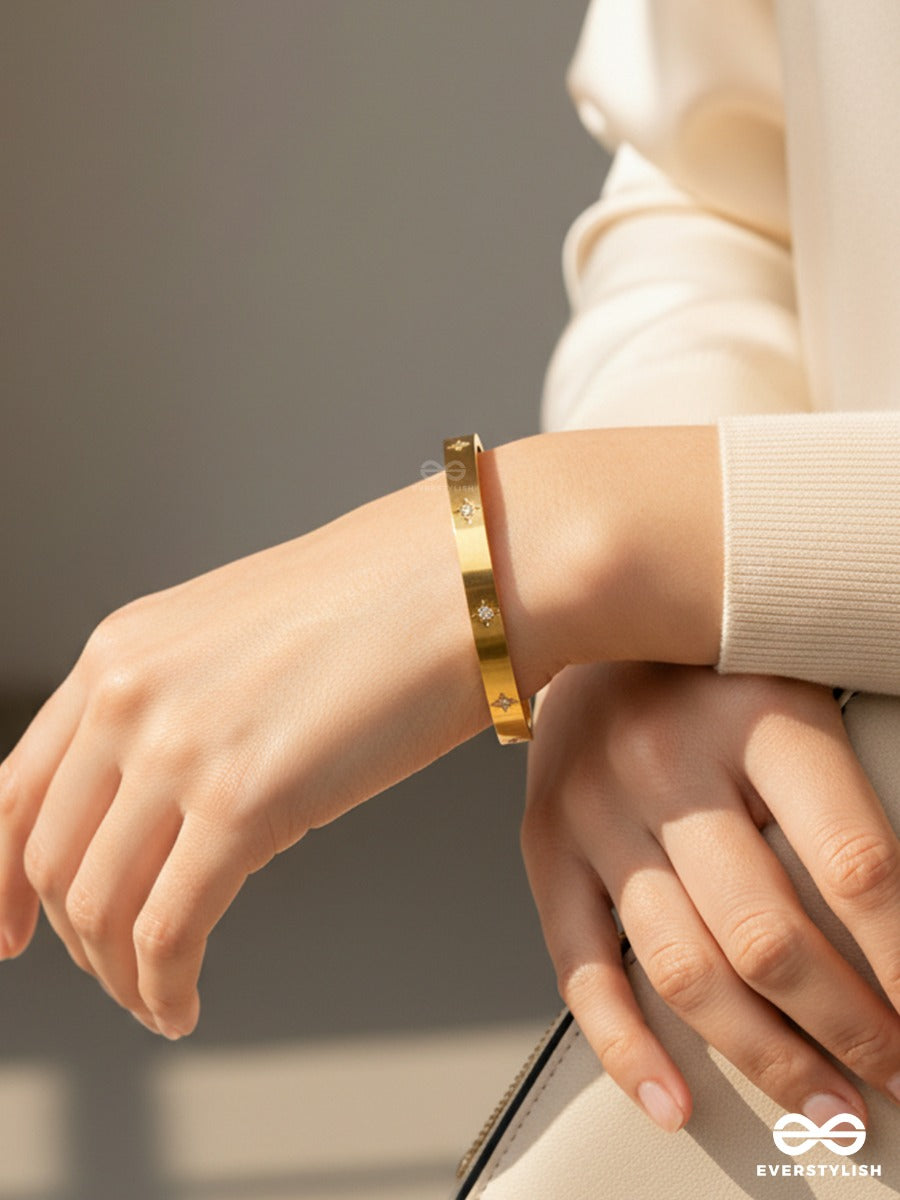 Giora Italia - Lucenne - Stainless Steel 18K Gold Plated Anti-Tarnish Stone Bracelet