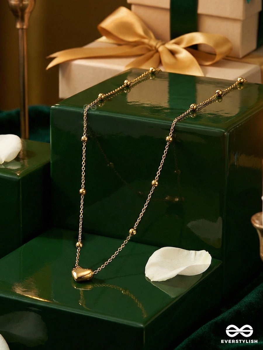 Giora Italia - Aurel Love – Stainless Steel 18K Gold Plated Anti-Tarnish Minimal Heart Necklace