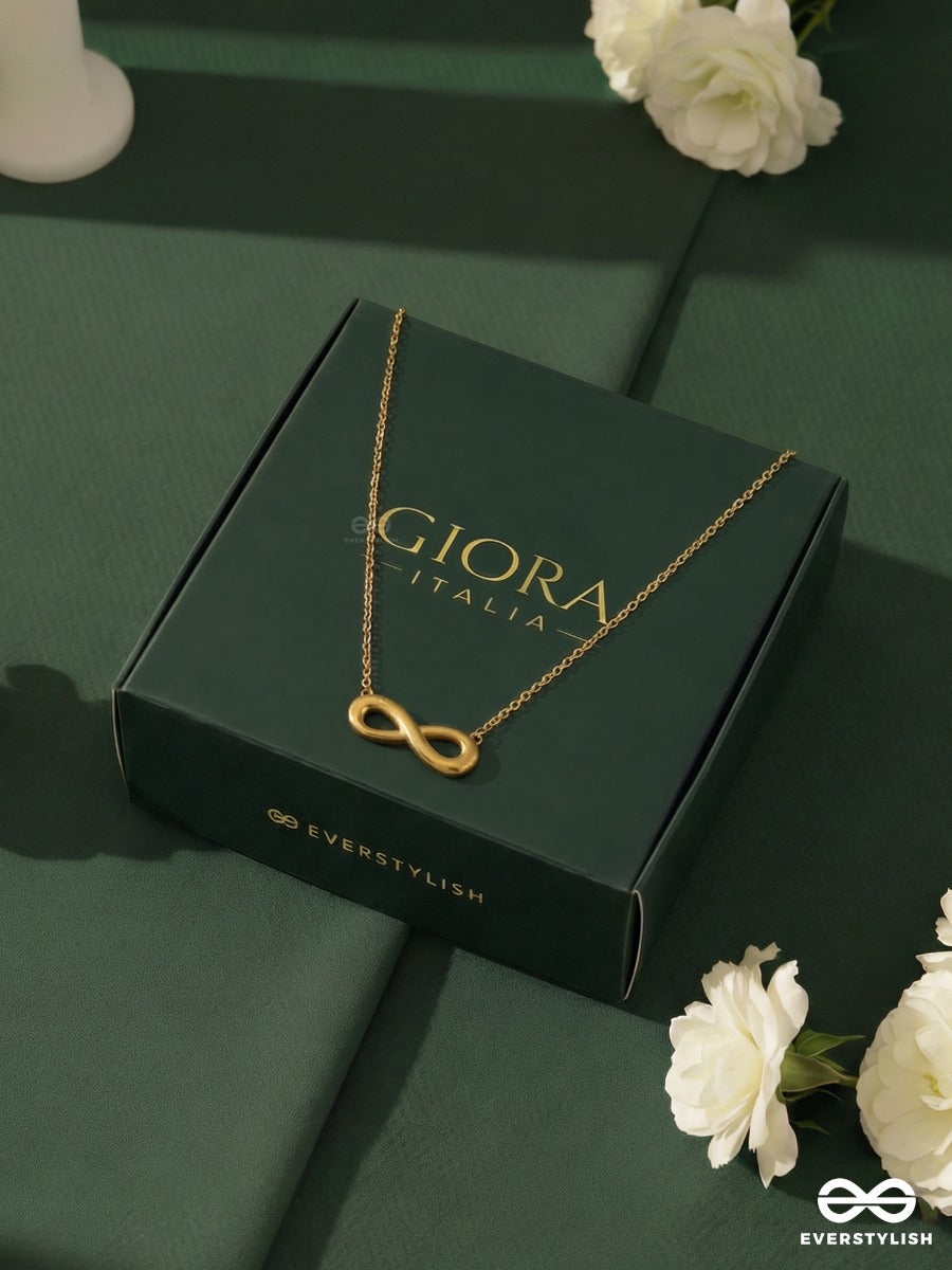 Giora Italia - Sign Of Always – Stainless Steel 18K Gold Plated Anti-Tarnish Infinity Pendant Necklace