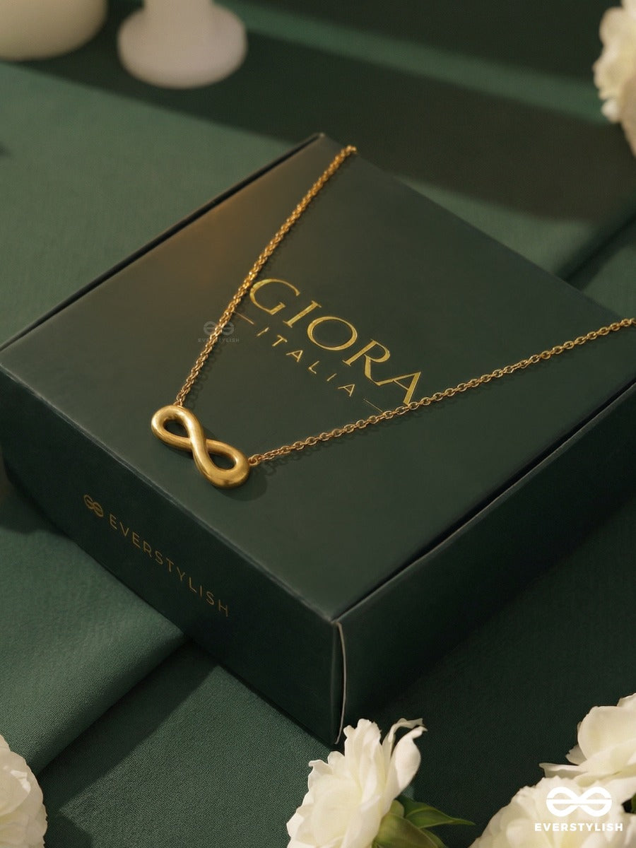 Giora Italia - Sign Of Always – Stainless Steel 18K Gold Plated Anti-Tarnish Infinity Pendant Necklace
