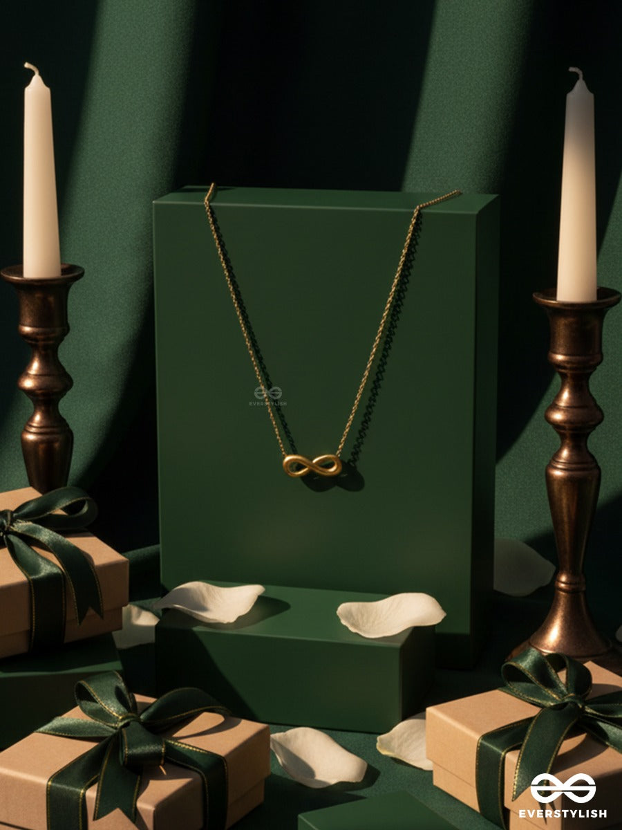 Giora Italia - Sign Of Always – Stainless Steel 18K Gold Plated Anti-Tarnish Infinity Pendant Necklace