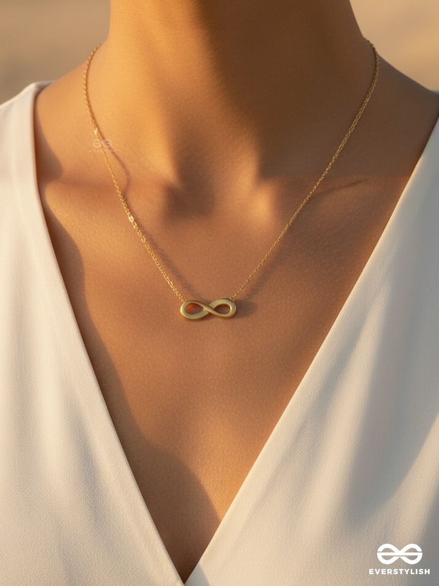 Giora Italia - Sign Of Always – Stainless Steel 18K Gold Plated Anti-Tarnish Infinity Pendant Necklace
