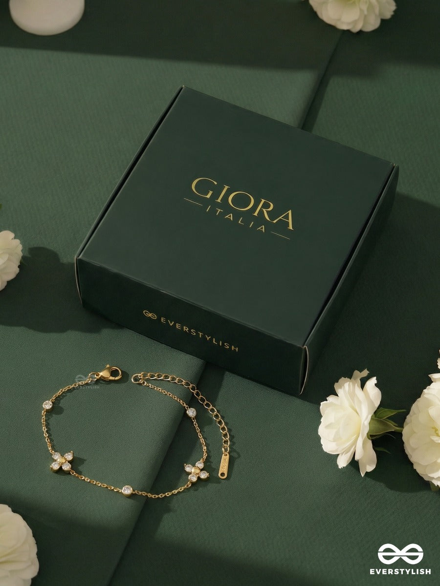 Giora Italia - Dewy Glow – Stainless Steel 18K Gold Plated Anti-Tarnish Minimal Chain Bracelet