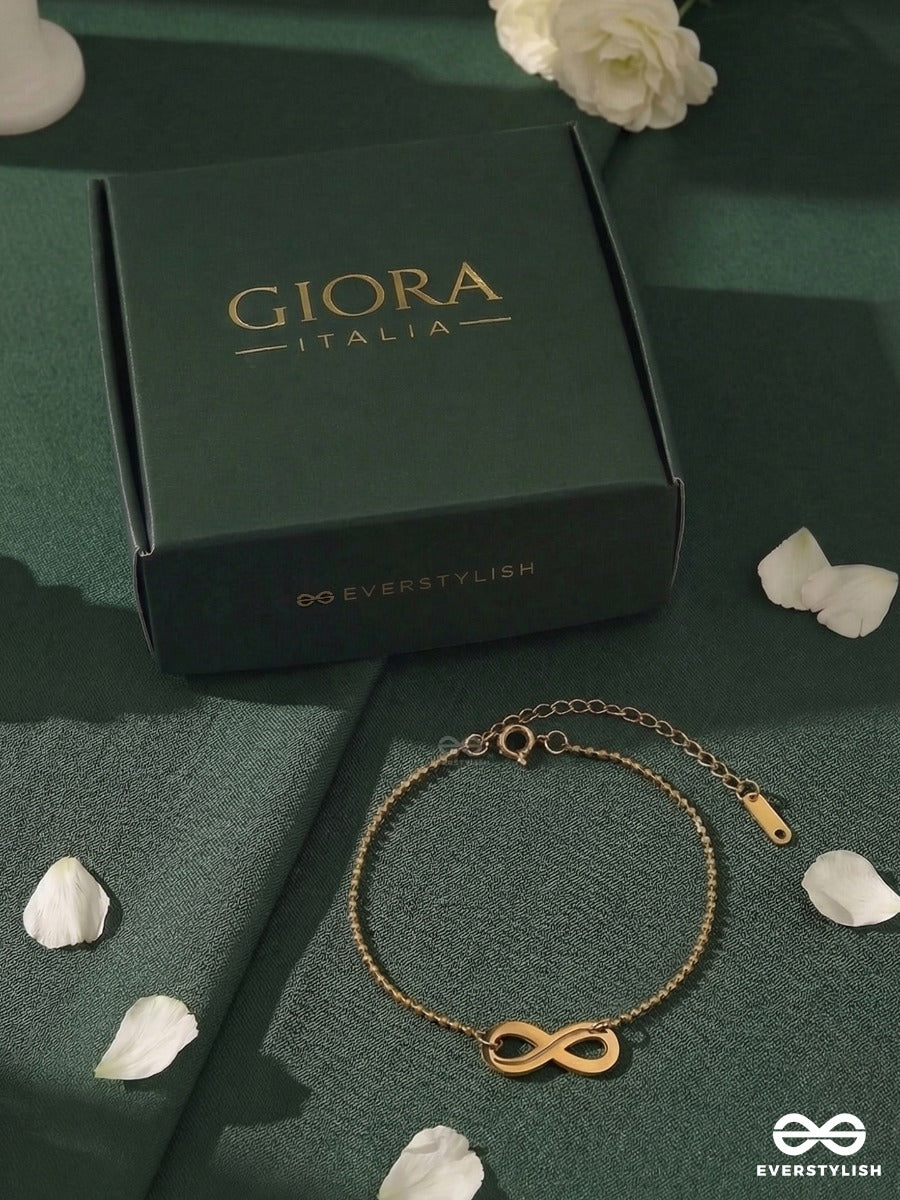 Giora Italia - Endless Form – Stainless Steel 18K Gold Plated Anti-Tarnish Infinity Bracelet