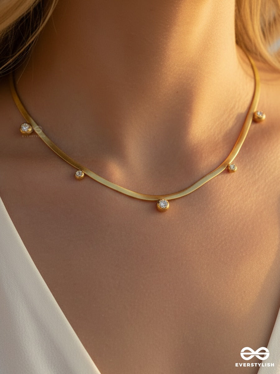 Giora Italia - Ravelin Flow – Stainless Steel 18K Gold Plated Anti-Tarnish Detail Neckpiece
