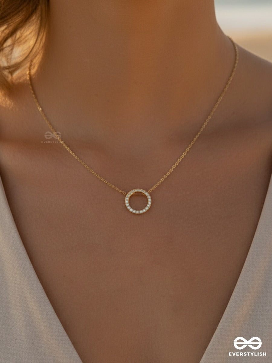 Giora Italia - Zenith Arc – Stainless Steel 18K Gold Plated Anti-Tarnish Minimal Geometric Necklace