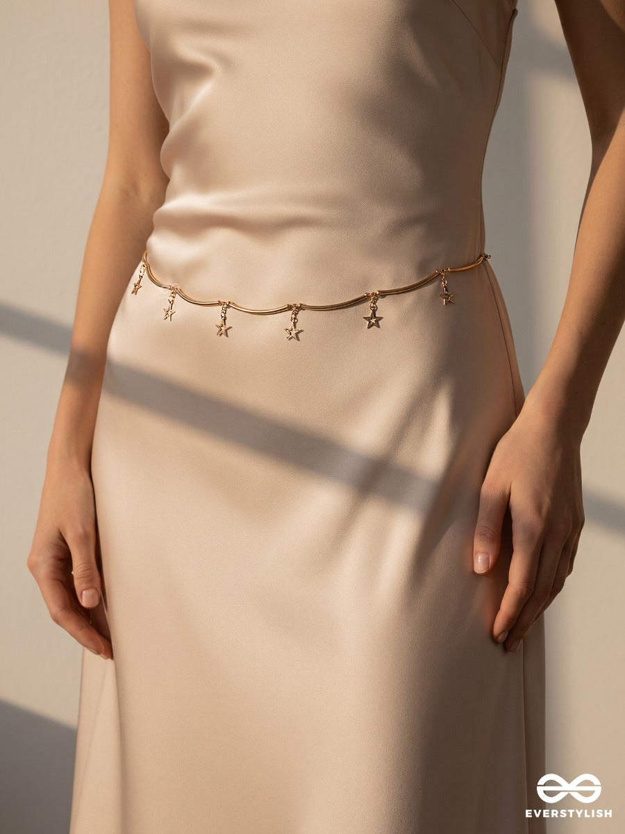 Wishful – Gold-Tone Waistchain With Dangling Star Charms