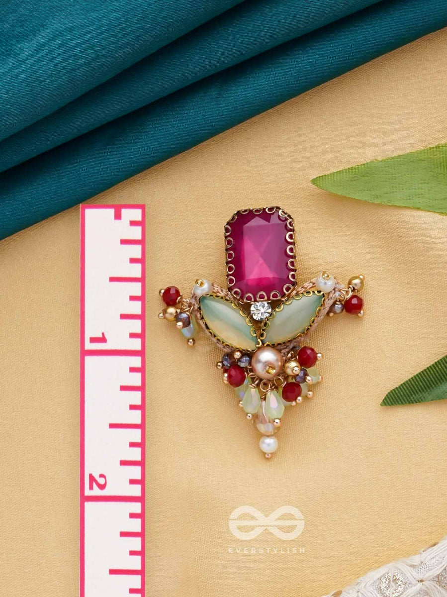 Tejani - The Dazzling Gems - Stone And Beads Embroidered Earrings