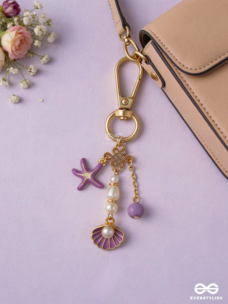 Salty Kisses – Ocean Bag Charm With Starfish And Shell Details