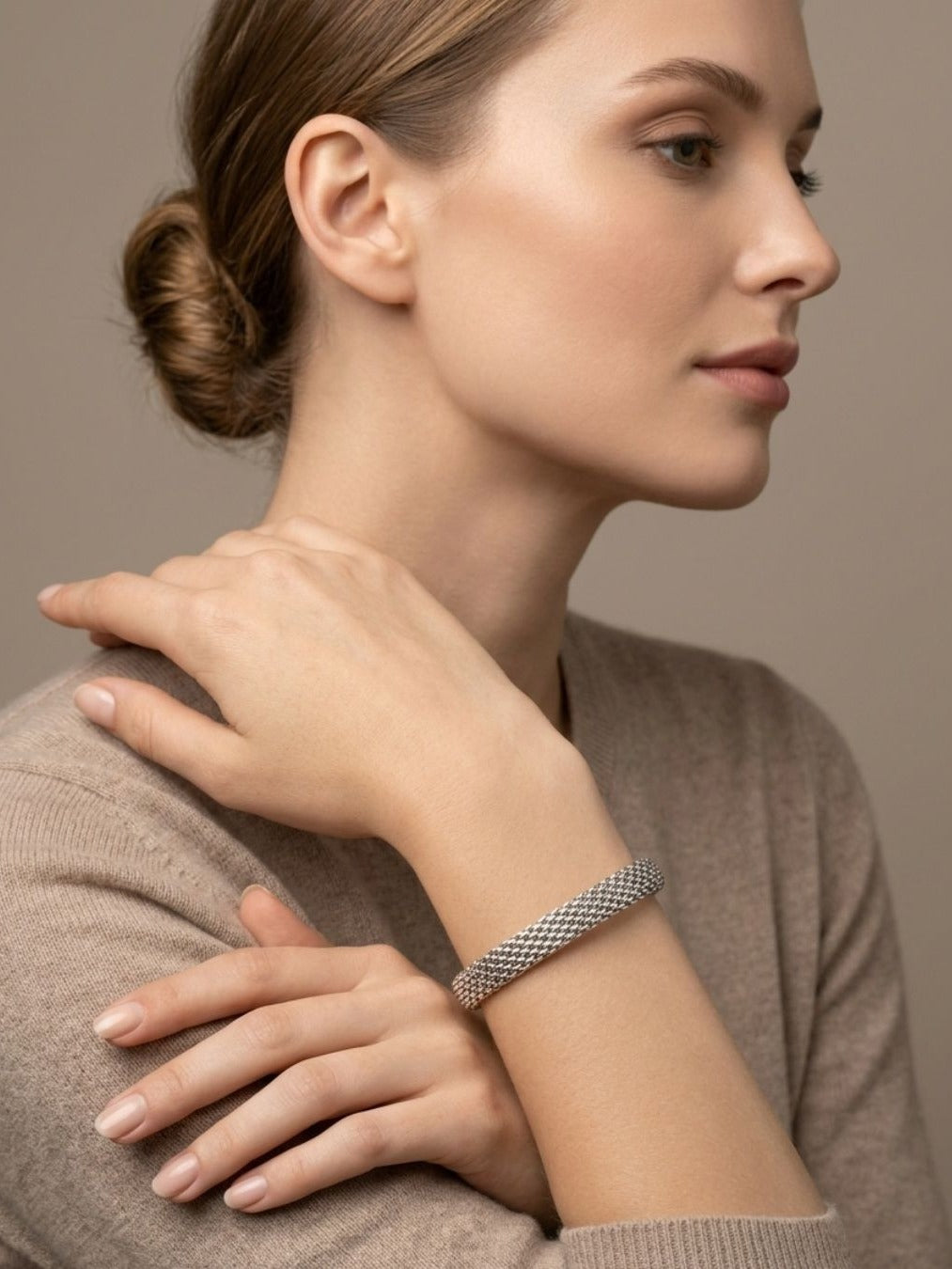 Blackout - Black-Tone Mesh Chain Bracelet
