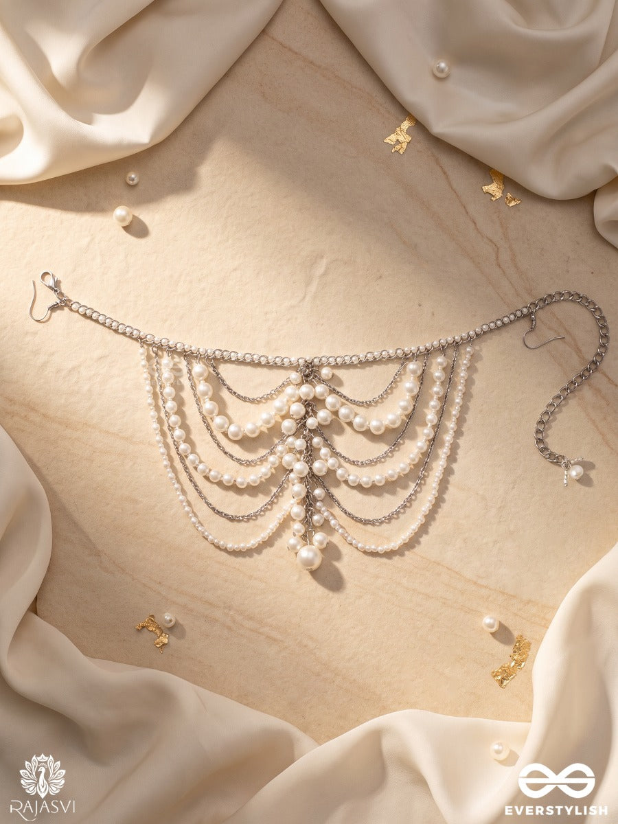 Muktalaya – Oxidised 4-In-1 Multipurpose Layered Chain With Pearl Strands