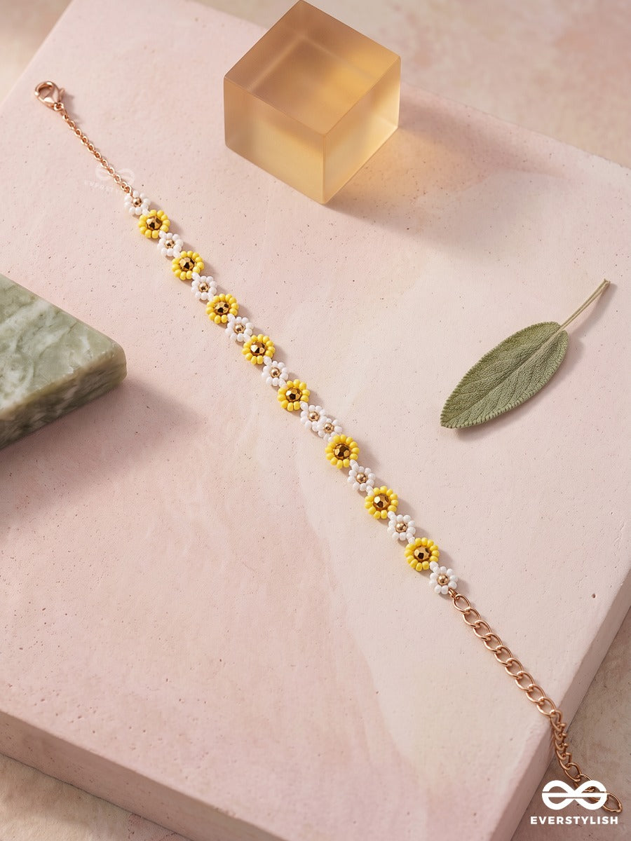 Butterbloom – Delicate Yellow Floral Choker With Dainty Gold-Tone Accents