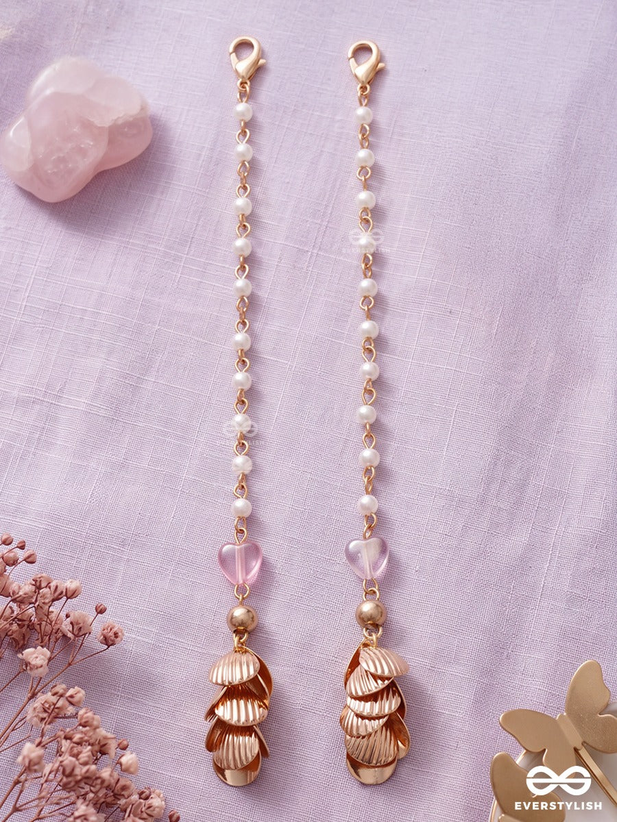 Pearl Coast – Set Of 2 Gold-Tone Hair Accessories With Shell Charms