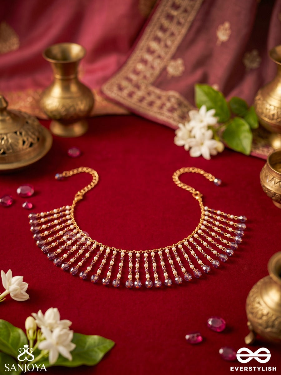 Aarohini – Ascending Grace – Convertible Body Jewellery That Can Be Styled As A Necklace Or Shoulder Chain With Cascading Crystal Fringes
