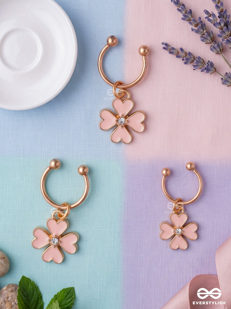 Blossom Babe – Gold-Tone Hair Accessory Set Of 3 With Pastel Flower Charms