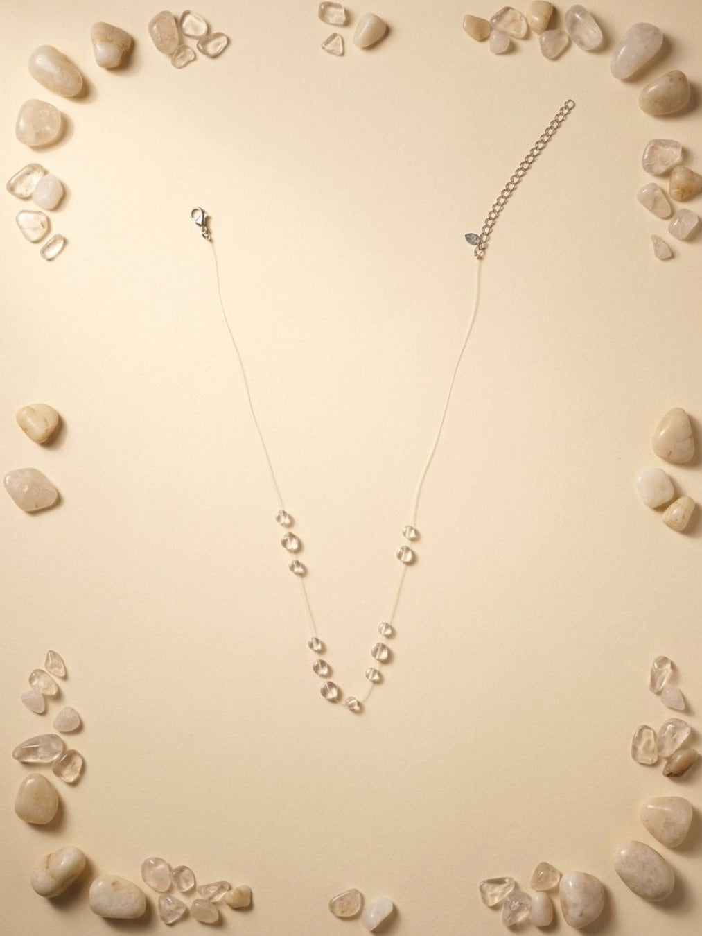 Rainlight - Dainty Clear Crystal Invisible-Style Chain Necklace