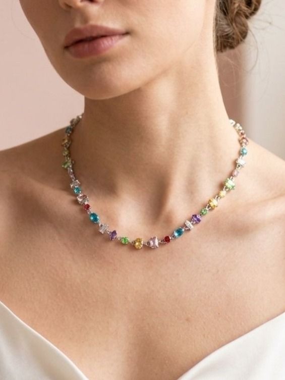 Rainbow Sprinkle - Multicolour Beaded Necklace With Dainty Details