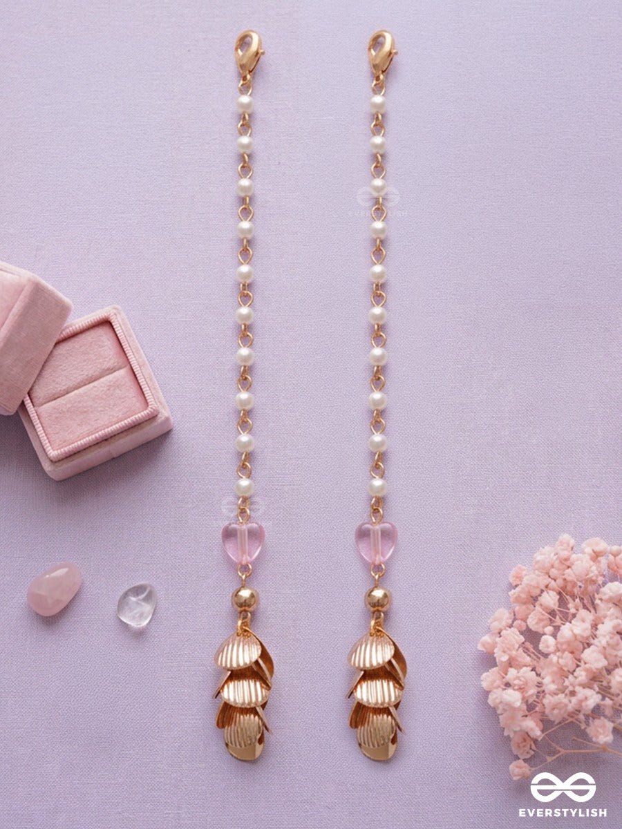 Pearl Coast – Set Of 2 Gold-Tone Hair Accessories With Shell Charms
