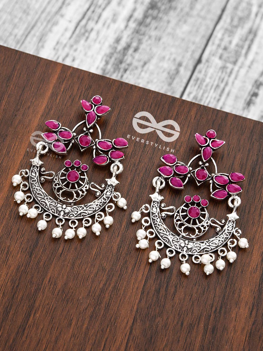 Spark In The Meadows Mystique Mauve Earrings (Ruby Red)