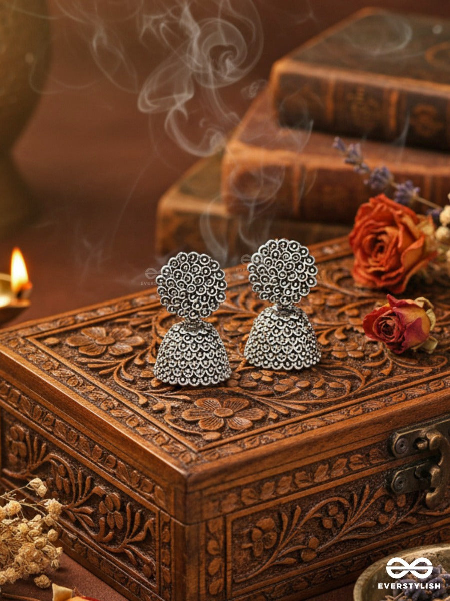 The Little Cute Floral Jhumkis - Tiny Trinket Earrings