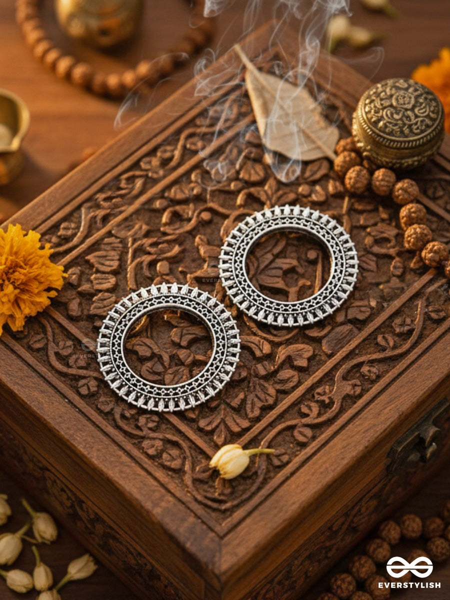 The Bohemian Tribals - Oxidised Boho Studs