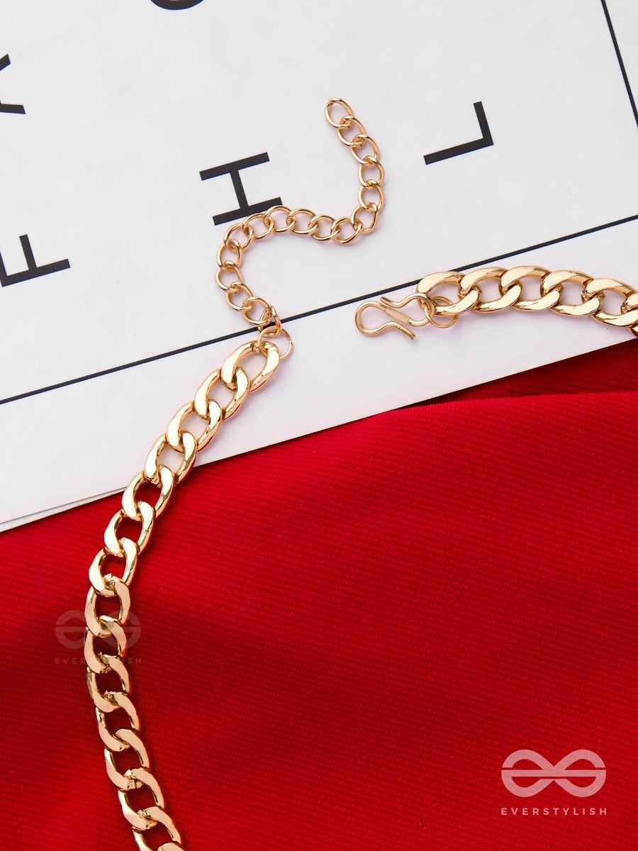 "The Chain Of Command" - Golden Statement Neckpiece