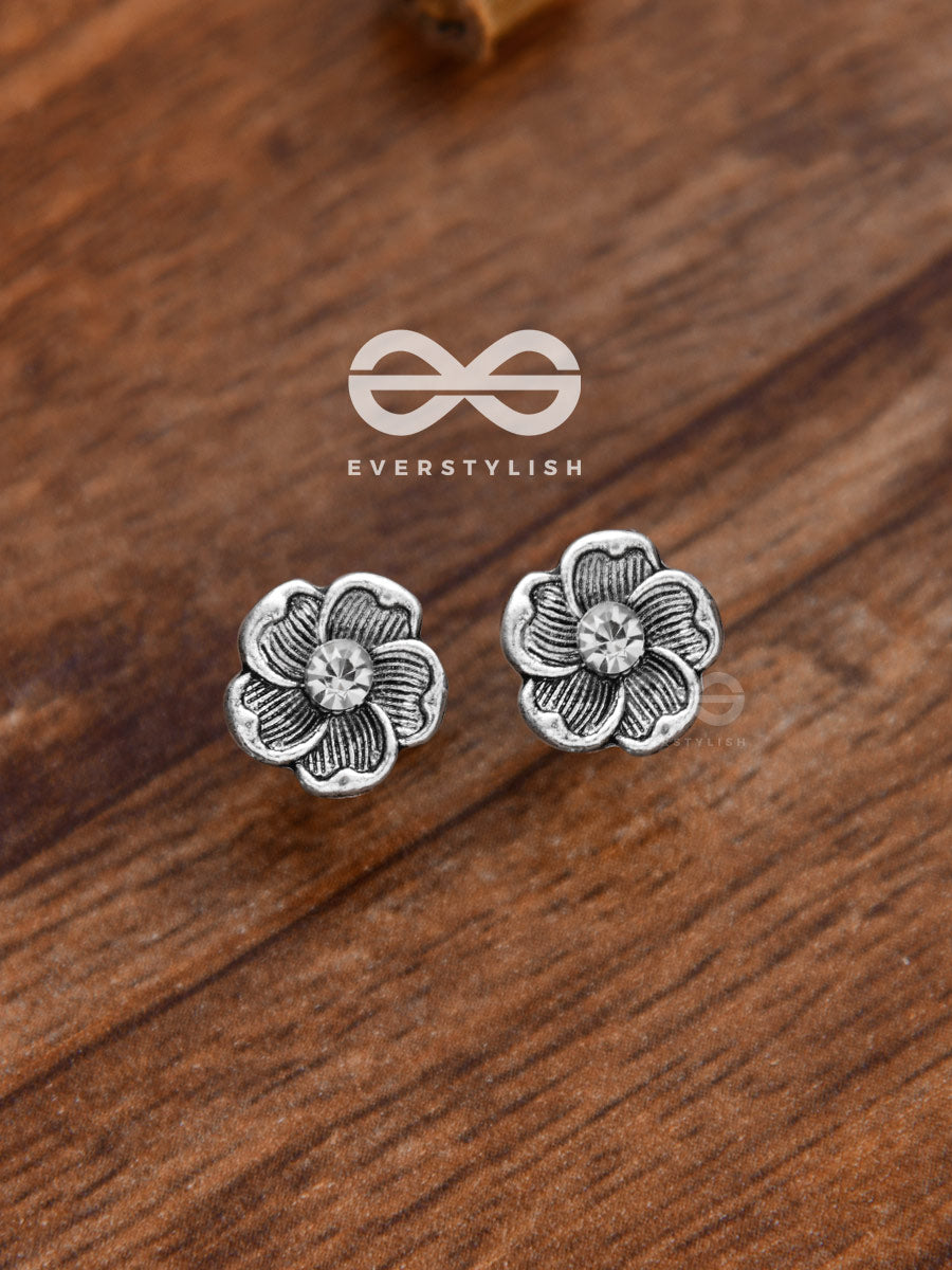 The Dreamy Floral Motif Studs - Tiny Trinket Earrings