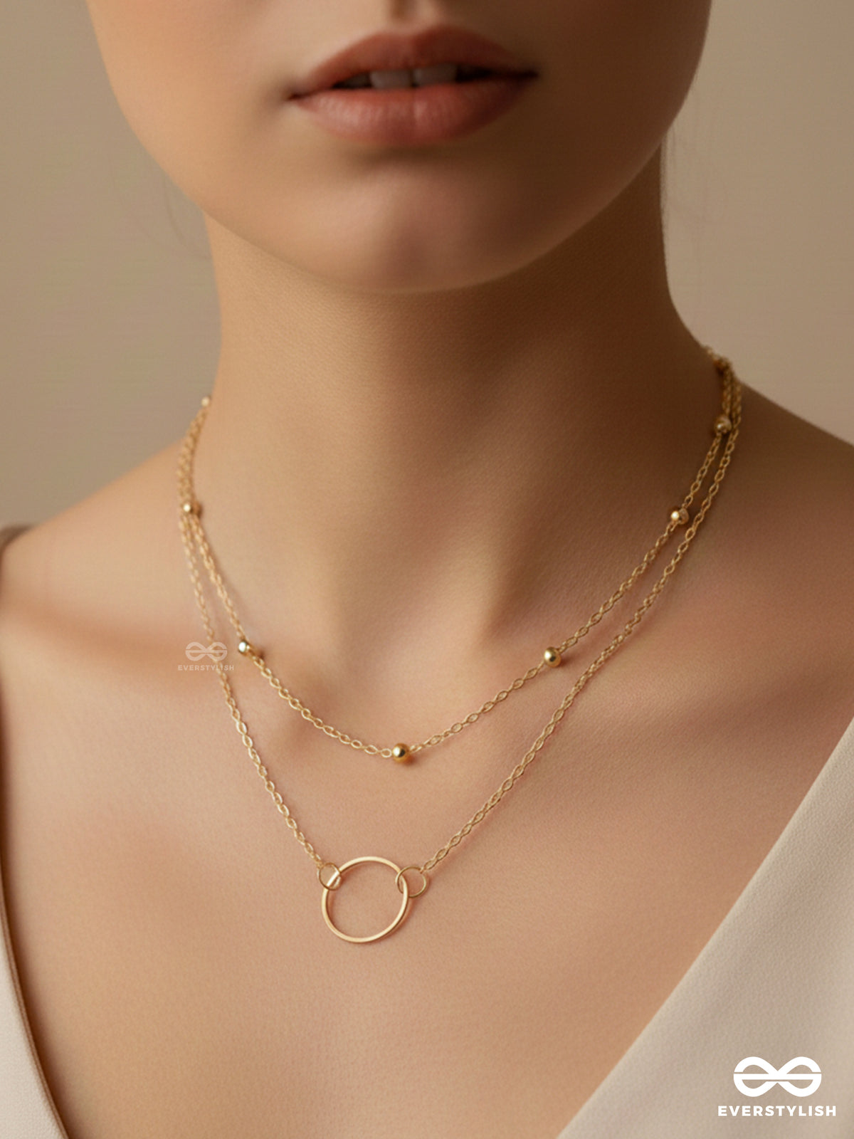 The Lavish Layers Of Elegance - Golden Multilayered Neckpiece