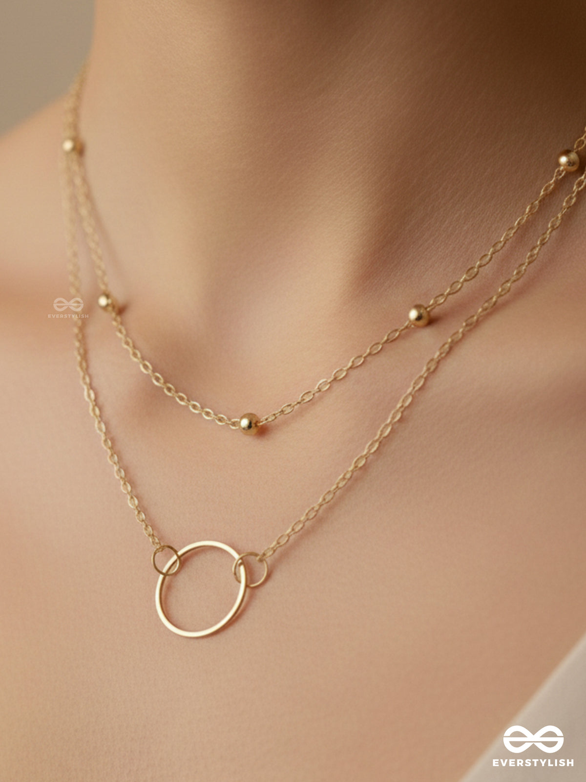 The Lavish Layers Of Elegance - Golden Multilayered Neckpiece