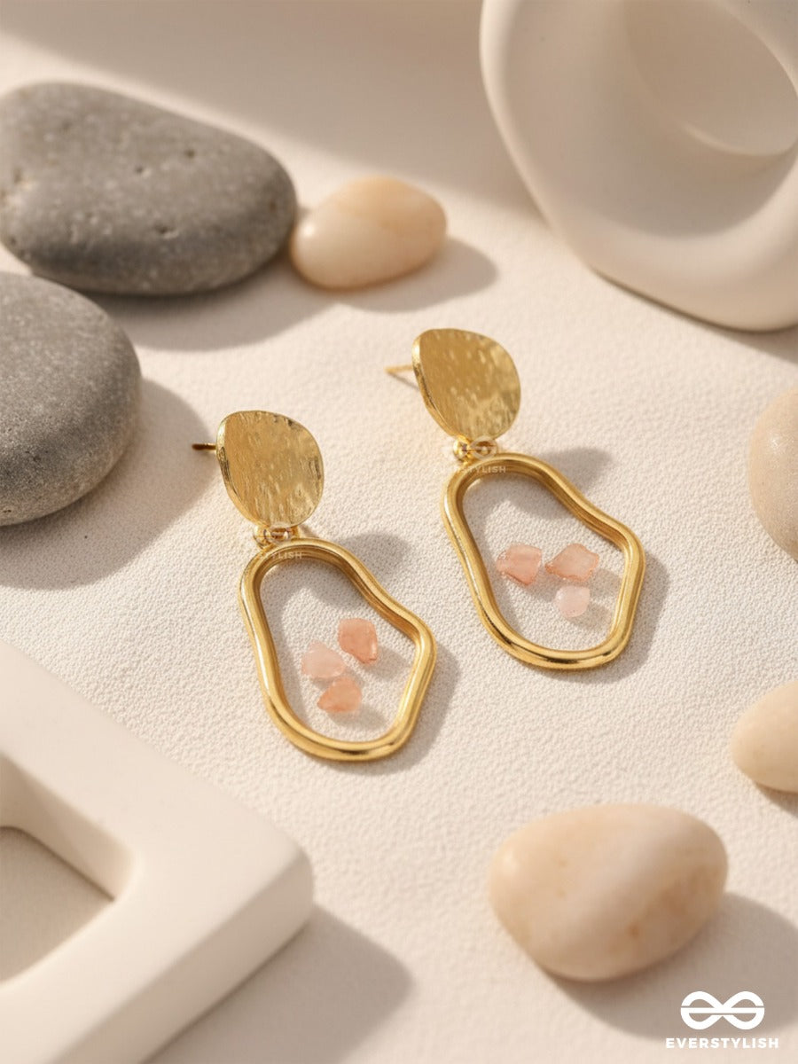 An Eclectic Delight - Golden Statement Earrings