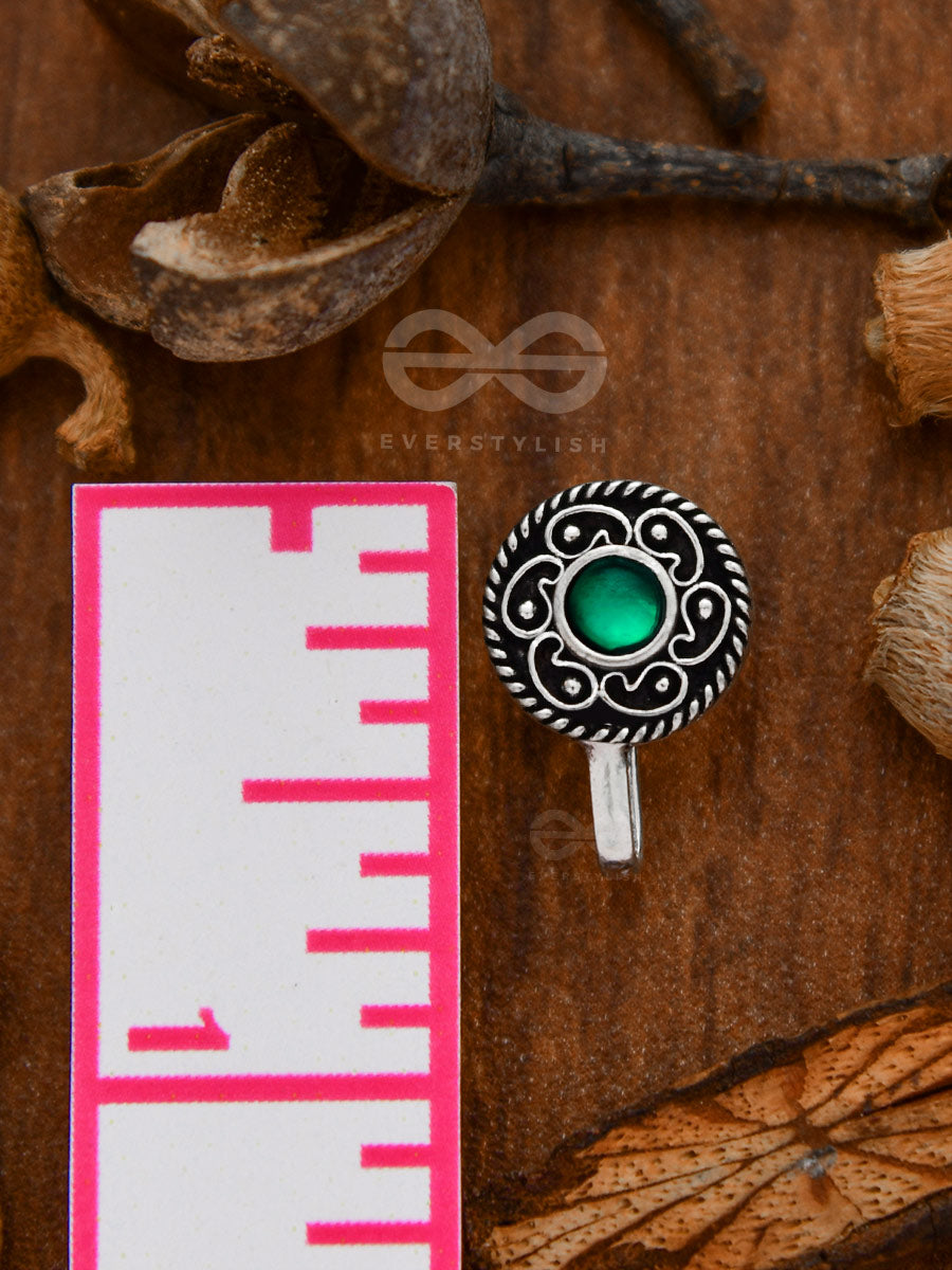 The Artsy Motifs - Non-Pierced Nosepin (Green)