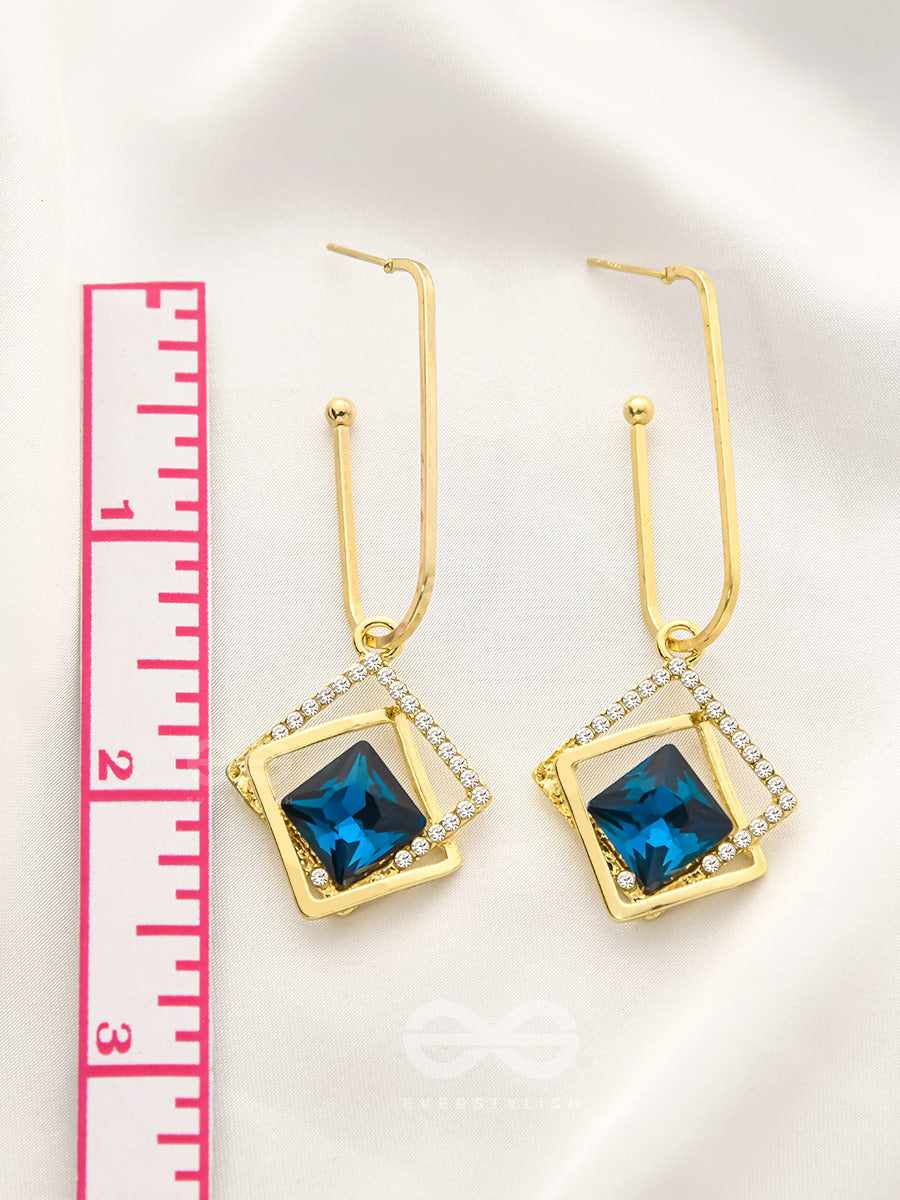 The Whimsical Heart Of The Ocean - Golden Statement Earrings