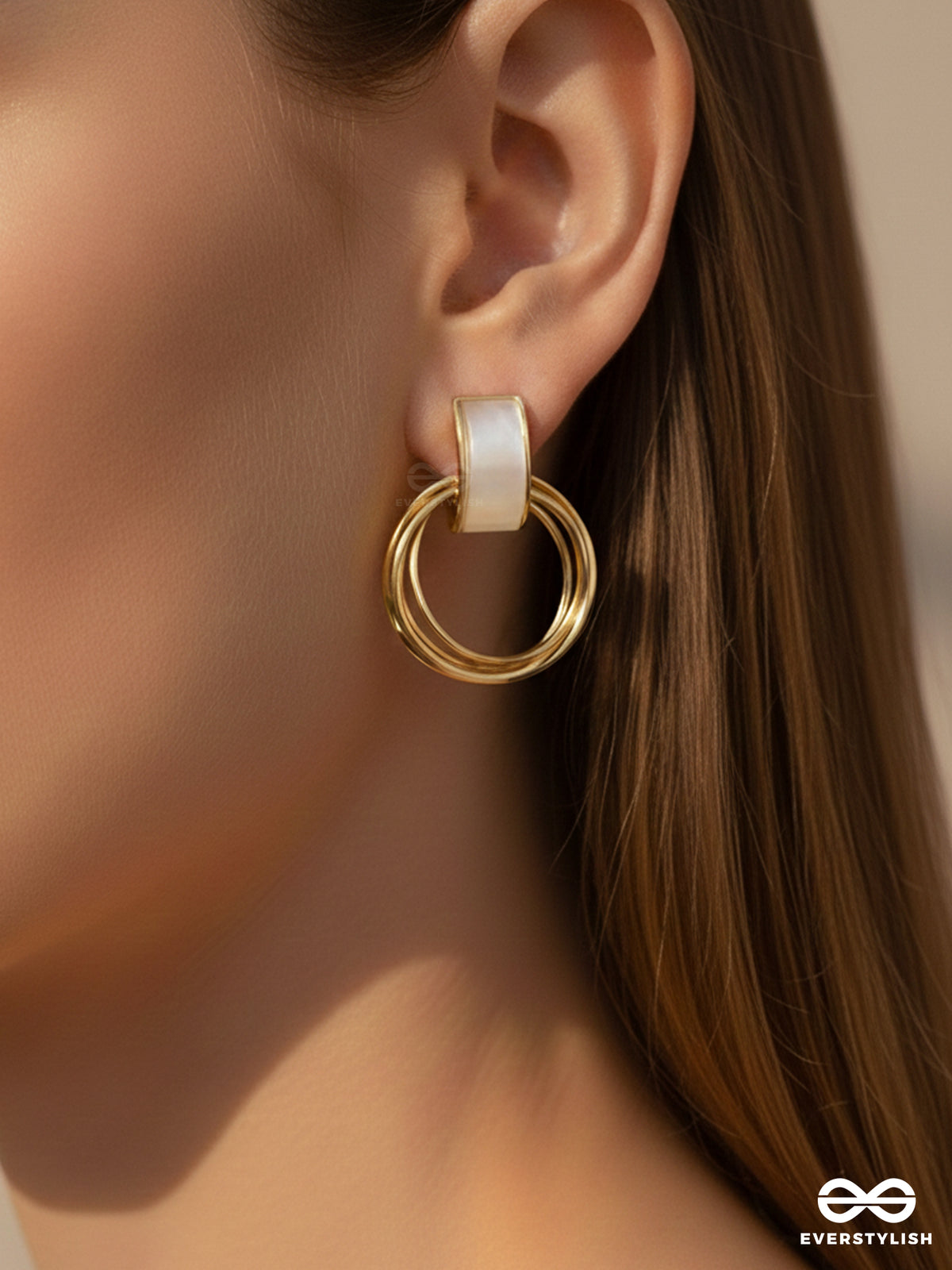 Loop A Hoop - Statement Golden Earrings