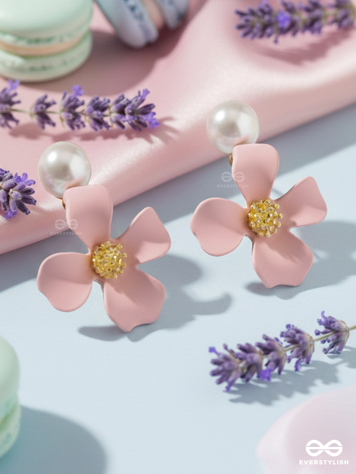 The Floral Pearl Stunners - Statement Earrings