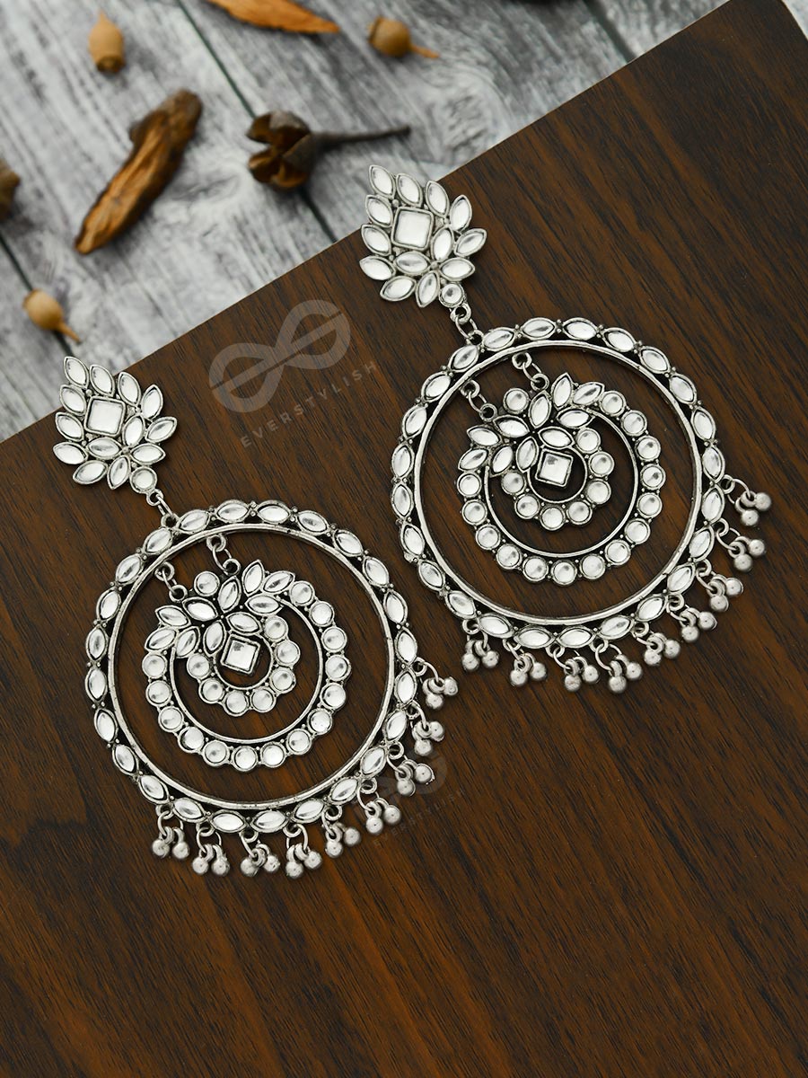 The Statement Of Elegance - Statement Embellished Danglers